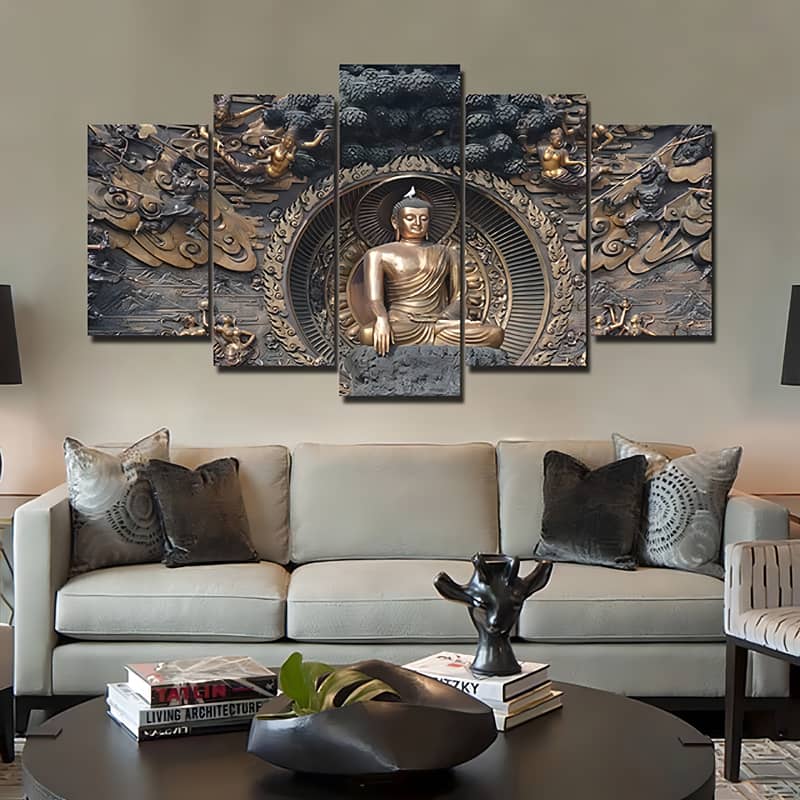 Buddha, impressively elegant — 5-Panel Diamond Painting Kit design