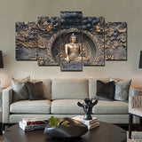Buddha, impressively elegant — 5-Panel Diamond Painting Kit design