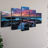 Colorful sunset, reflection — 5-Panel Diamond Painting Kit, product view 2