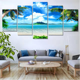 Caribbean dream, island in the sea — 5-Panel Diamond Painting Kit design