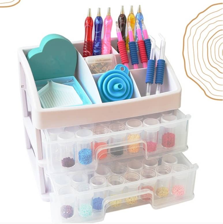 Stackable Diamond Painting Storage Organizer — Craft Accessory, product view 2