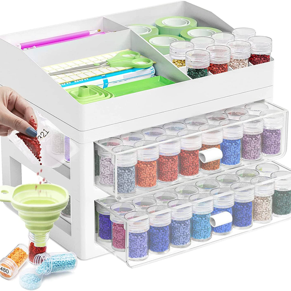 Stackable Diamond Painting Storage Organizer — Craft Accessory design