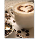 Cappuccino Heart — Diamond Painting Kit design
