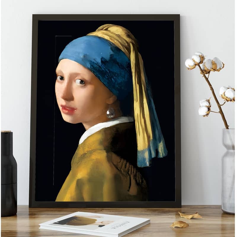 The Girl with the Pearl Earring, Vermeer Style — Diamond Painting Kit, product view 5