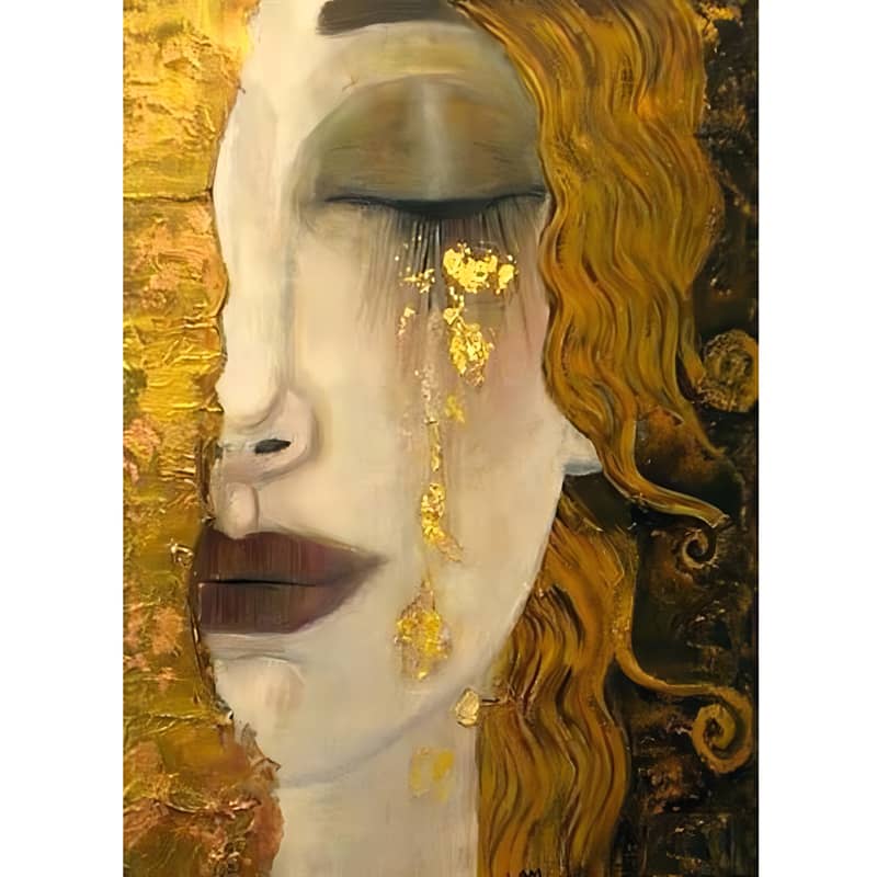Golden Tears — Diamond Painting Kit design