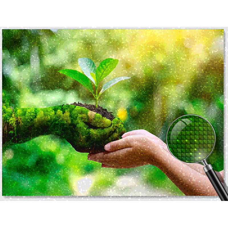 A Little World in Your Hand — Diamond Painting Kit, product view 4