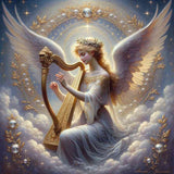 Angel with Harve — Diamond Painting Kit design