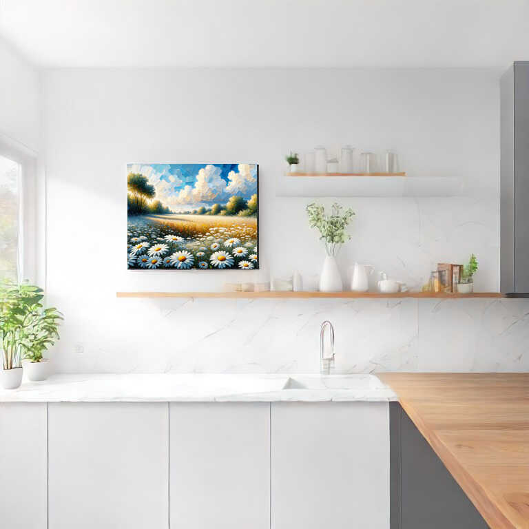 A walk through the daisy meadow — Diamond Painting Kit, product view 2
