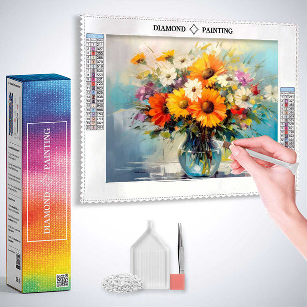 Colorful Joy in Glass — Diamond Painting Kit, product view 3