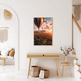 Hot air balloons over lavender fields — Diamond Painting Kit, product view 3