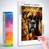 Boxer Dog Portrait — Diamond Painting Kit, product view 3