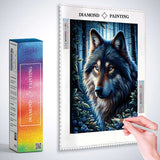 Color impression loving wolf — Diamond Painting Kit, product view 3