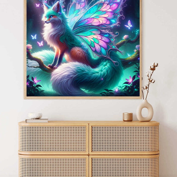 The Glowing Fantasy Fox — Diamond Painting Kit, product view 2