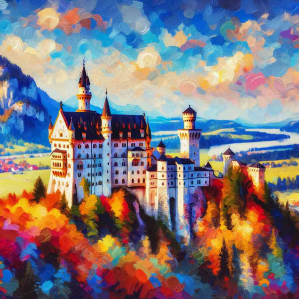 Color magic castle dream — Diamond Painting Kit design