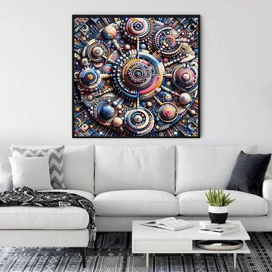 Cosmic Kaleidoscope — Diamond Painting Kit, product view 2