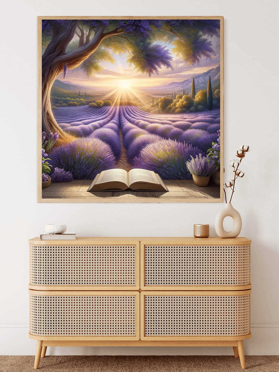 Lavender Field Book — Diamond Painting Kit, product view 2
