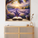 Lavender Field Book — Diamond Painting Kit, product view 2