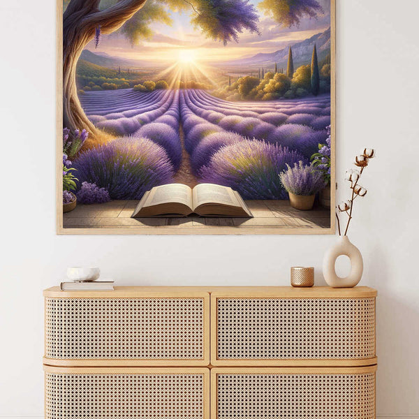 Lavender Field Book — Diamond Painting Kit, product view 2