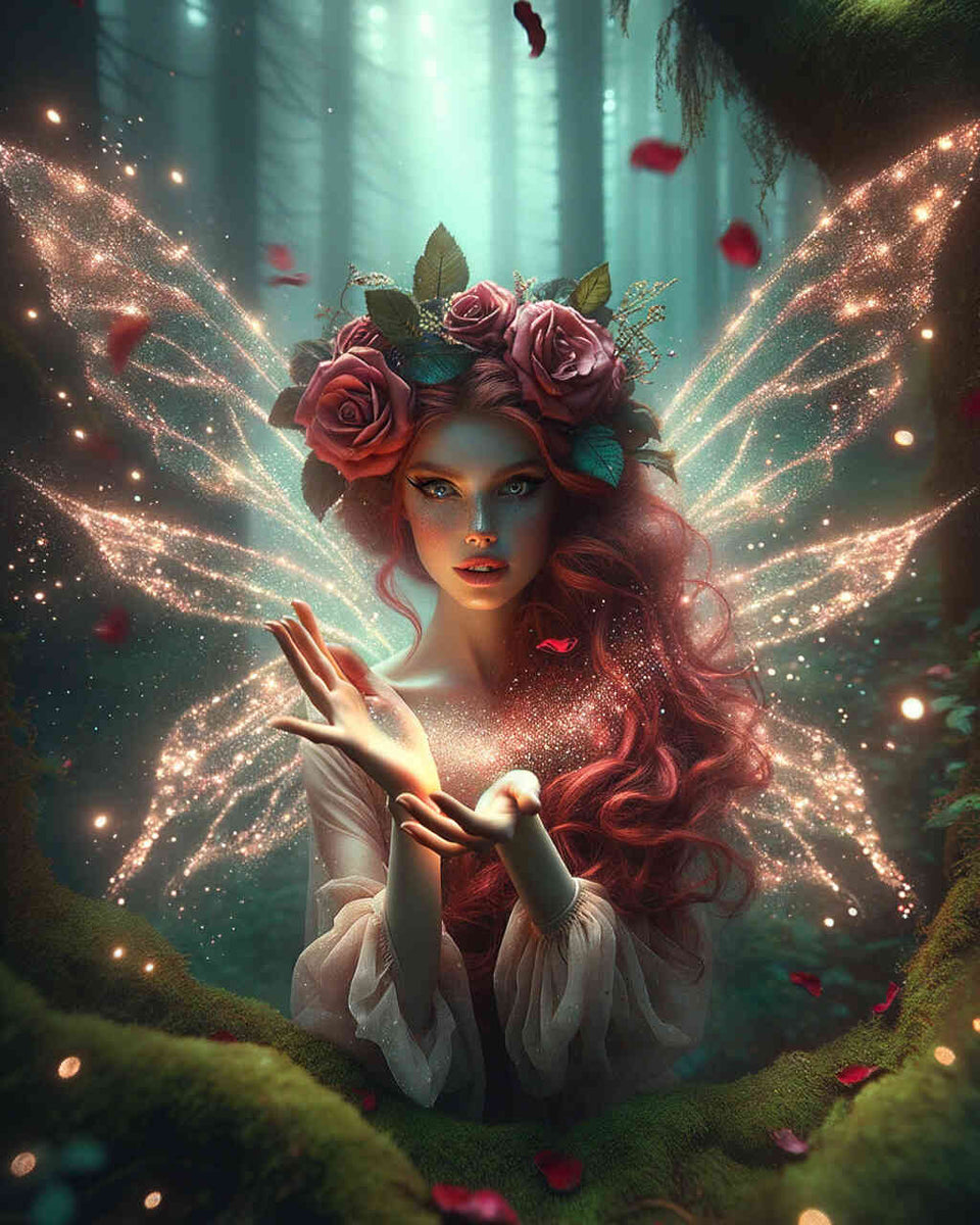 Pink Fairy — Diamond Painting Kit design