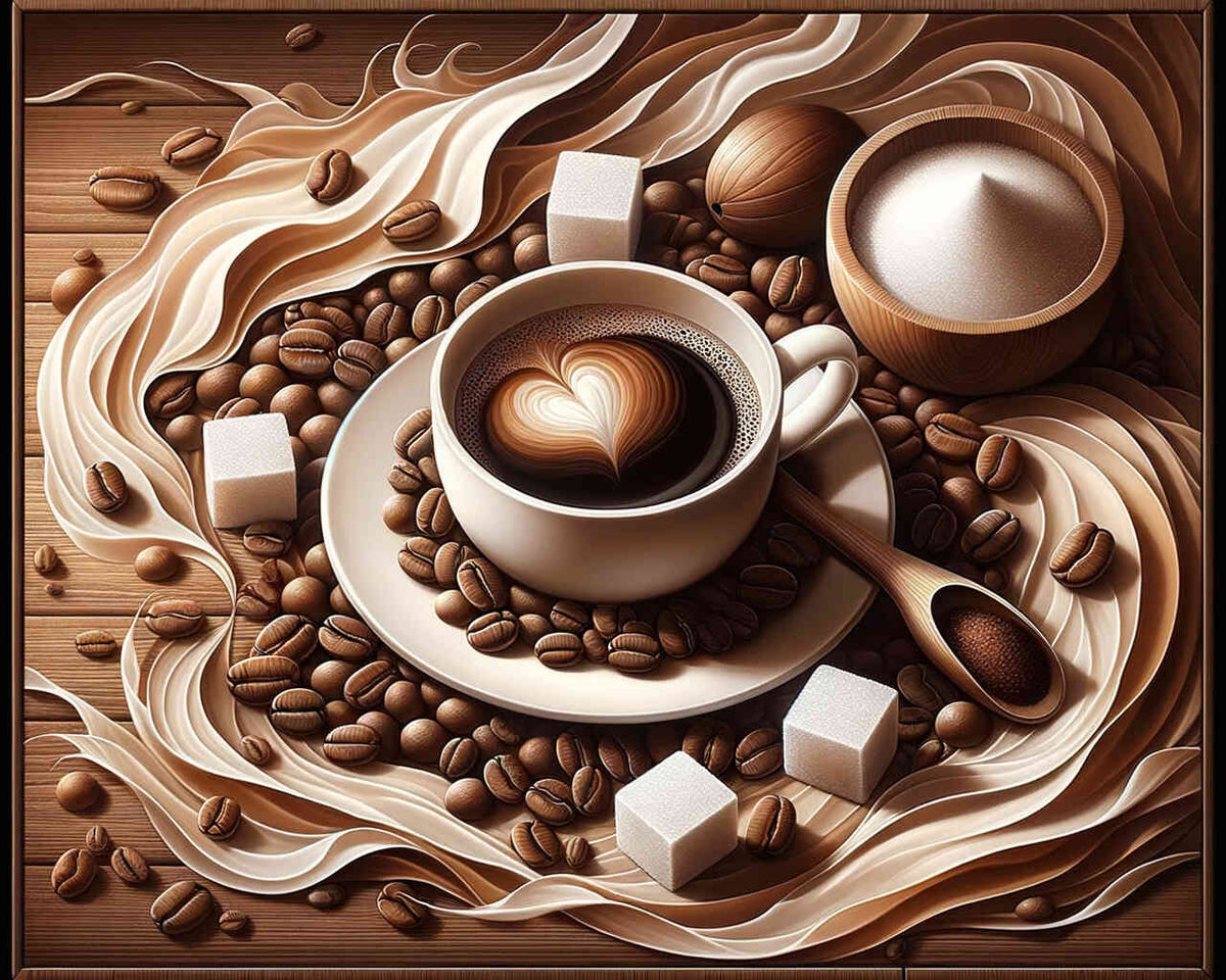 The Aroma of Coffee — Diamond Painting Kit design