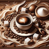 The Aroma of Coffee — Diamond Painting Kit design