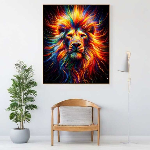 Thread lightning lion — Diamond Painting Kit, product view 2