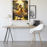 Woman at the gate — Diamond Painting Kit, product view 2