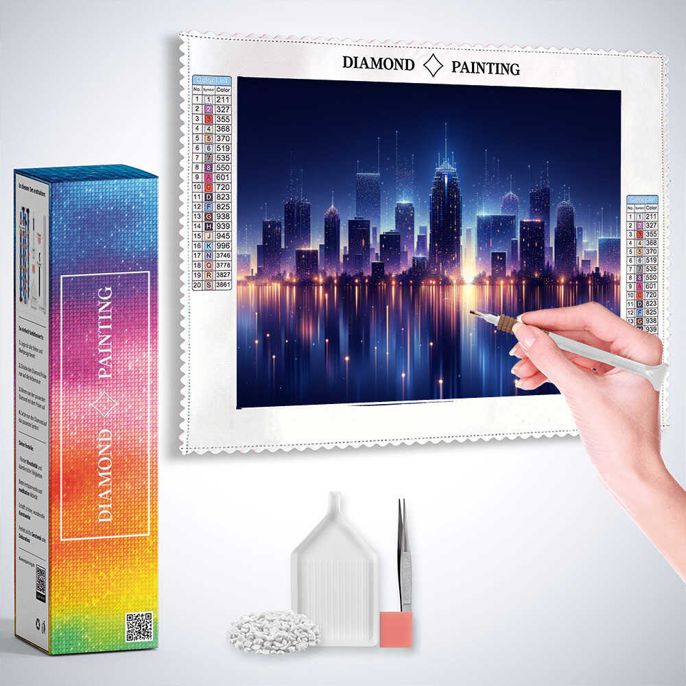 Orlando Skyline — Diamond Painting Kit, product view 3