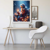 Santa Claus in snowfall — Diamond Painting Kit, product view 2