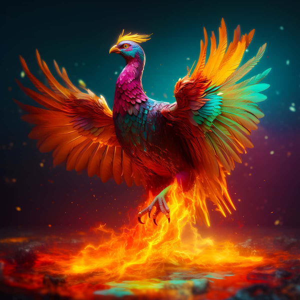 Enchanting Phoenix — AB Diamond Painting Kit design