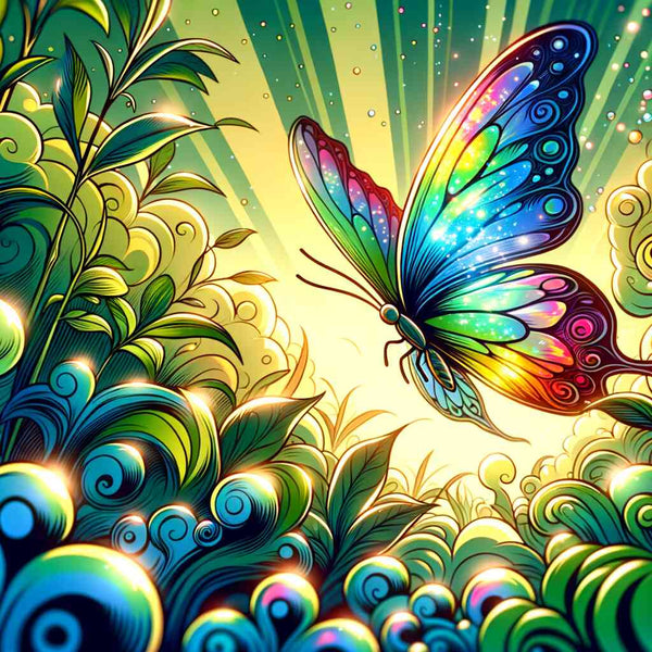 Rainbow butterfly — Diamond Painting Kit design