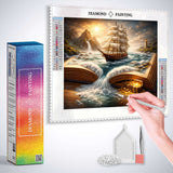 The Storybook Sailing Ship — Diamond Painting Kit, product view 3