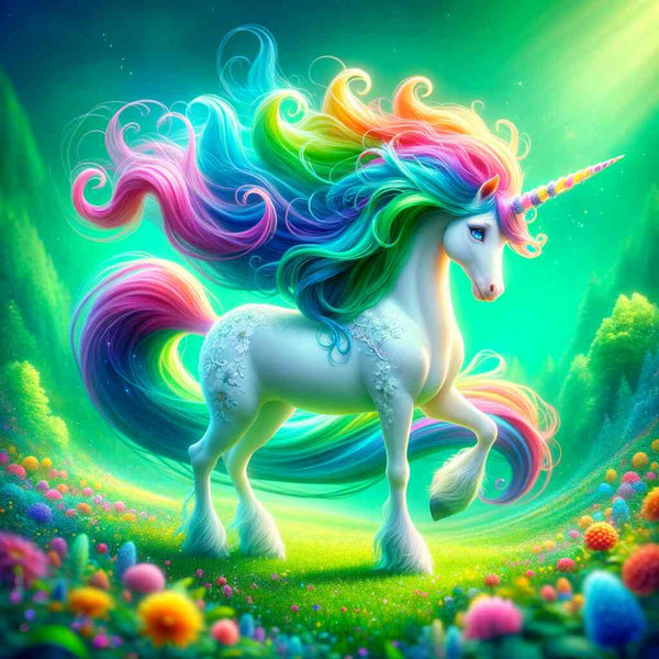 Colorful Unicorn — Diamond Painting Kit design