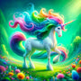 Colorful Unicorn — Diamond Painting Kit design