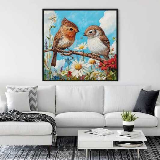 Springtime Birdsong — Diamond Painting Kit, product view 2