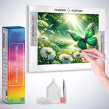 Butterfly in the Daisy Meadow — Diamond Painting Kit, product view 3