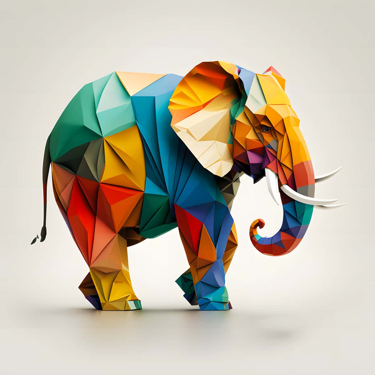 Elephant Paperart — Diamond Painting Kit design