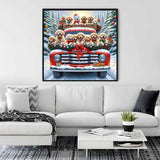 Goldenretriever Christmas — Diamond Painting Kit, product view 2