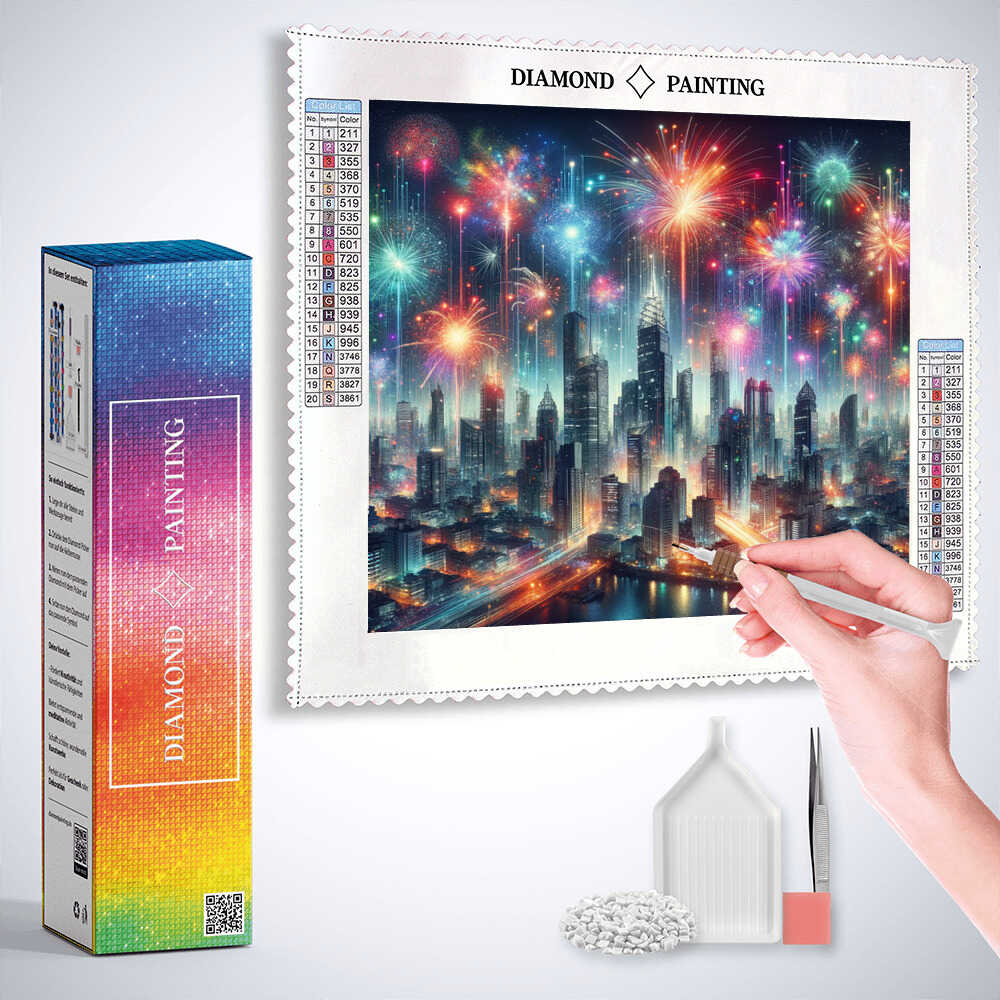 Fireworks of emotions (DP-7781) — Diamond Painting Kit, product view 3
