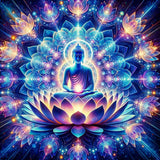 Lotus Flower Buddha — Diamond Painting Kit design