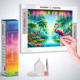 Flamingo Paradise — Diamond Painting Kit, product view 2