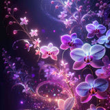 Purple pink orchid — Diamond Painting Kit design
