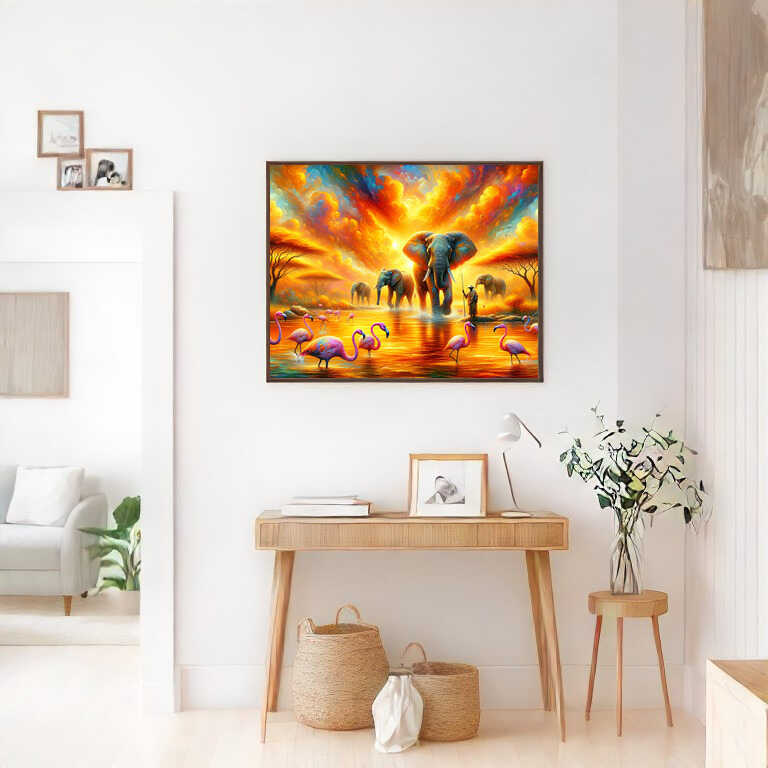 The beauty of Africa — Diamond Painting Kit, product view 2