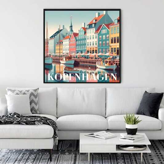 Coastal magic of Copenhagen — Diamond Painting Kit, product view 2