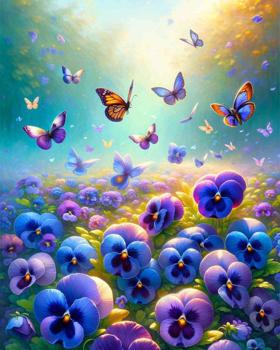 Welcome flower greeting — Diamond Painting Kit design