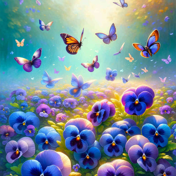 Welcome flower greeting — Diamond Painting Kit design