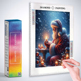 Santa Claus in snowfall — Diamond Painting Kit, product view 3