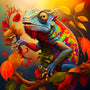 Lizard in the forest — Diamond Painting Kit design