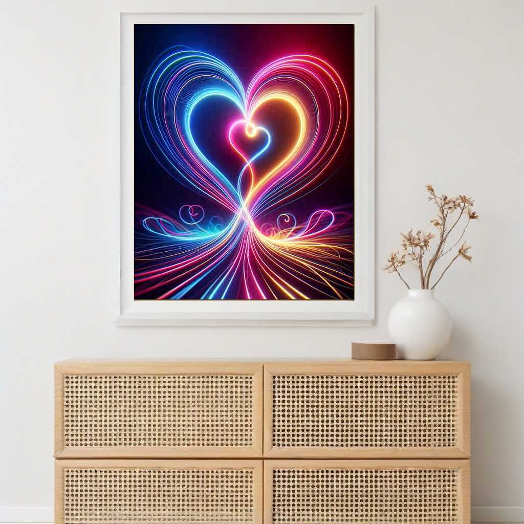 Double Heart — Diamond Painting Kit, product view 2