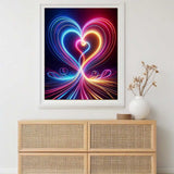 Double Heart — Diamond Painting Kit, product view 2
